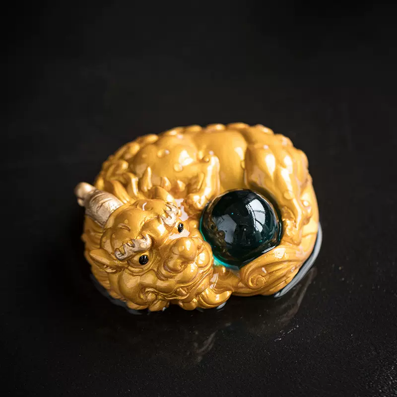 回头变色貔貅浇水变色茶宠摆件精品可养招财茶盘茶桌装饰品小茶玩