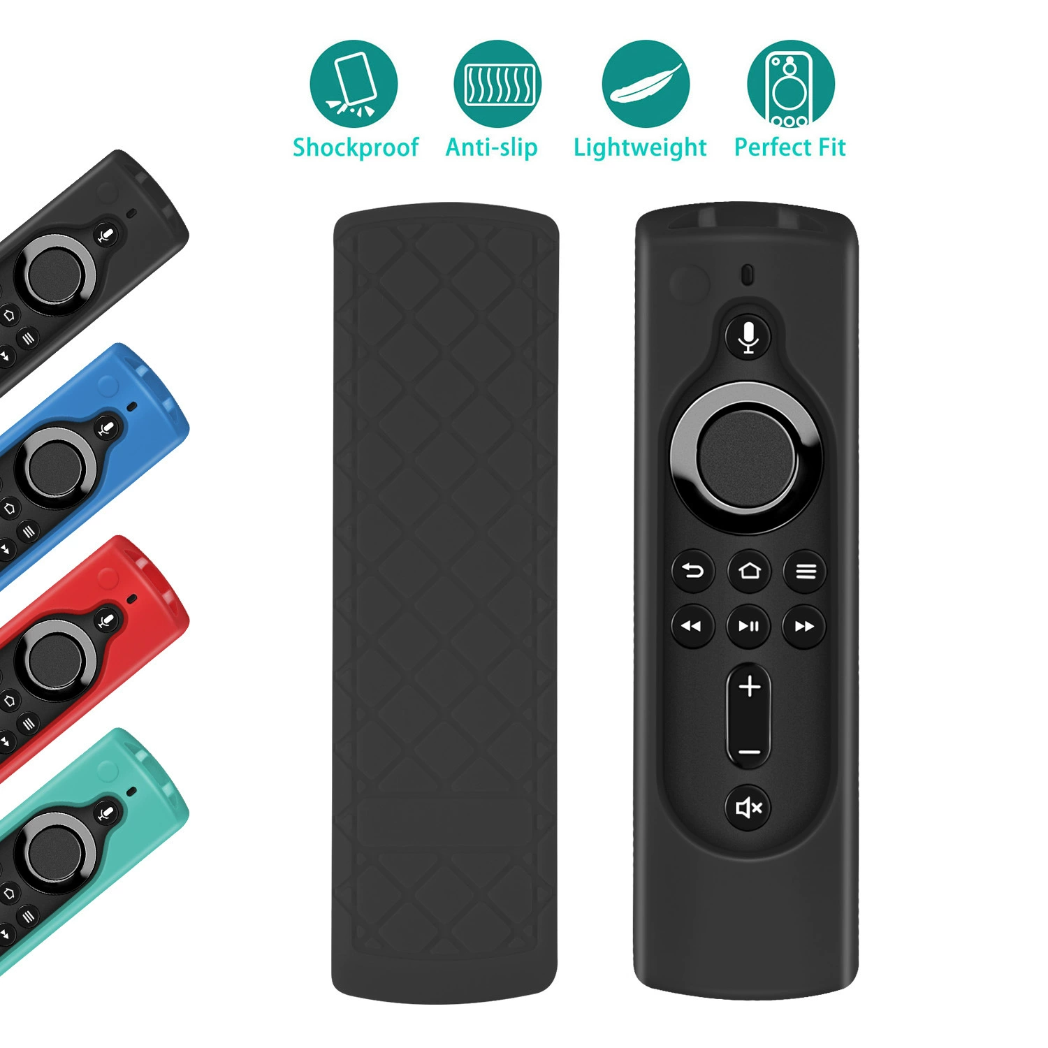 Защитный комплект, подходит для пульта Fire TV, силиконовый корпус, противоскользящий, противоударный полукавер
