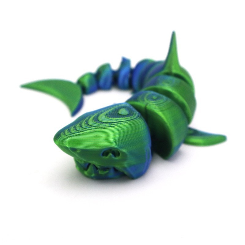 国境を越えた 3D プリントメガロドン工芸品装飾品ギフトクリエイティブ手作り動物関節可動モデルおもちゃ|undefined