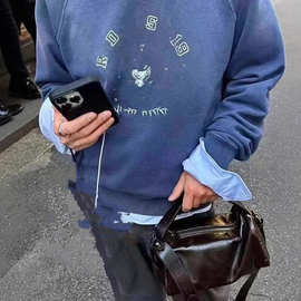 天花板版本现货高品质P家2025新款渐变卫衣OS宽松版型男女同款