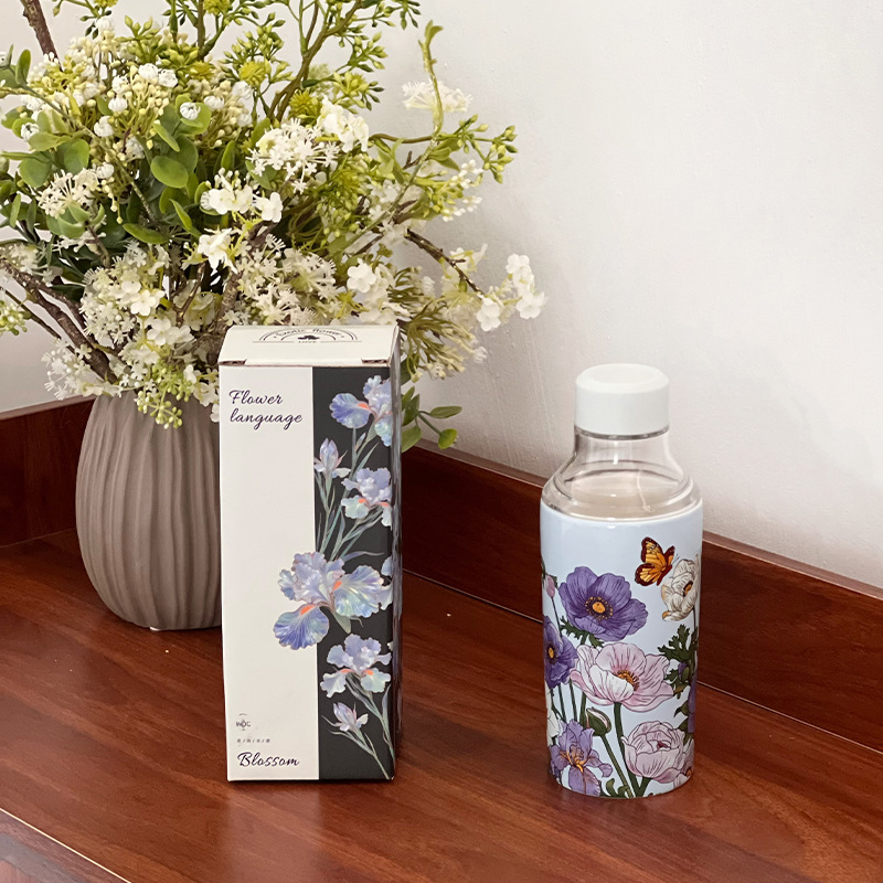 Shang 'en cerámica serie de flores creativas de cerámica tazas de agua fría tazas de mano tazas portátiles para salir tazas de regalo para amigos