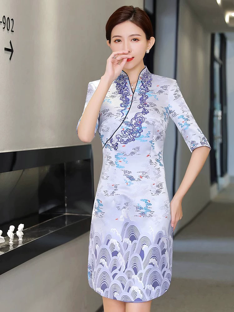 Dress, autumn elite uniform for work