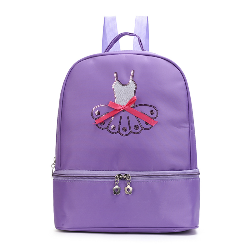 Nuevo paquete de baile infantil coreano bolsas de almacenamiento bolsas de baile latinas bolsas de gran capacidad de hombro de mujer mochila de baile impresa LOGO