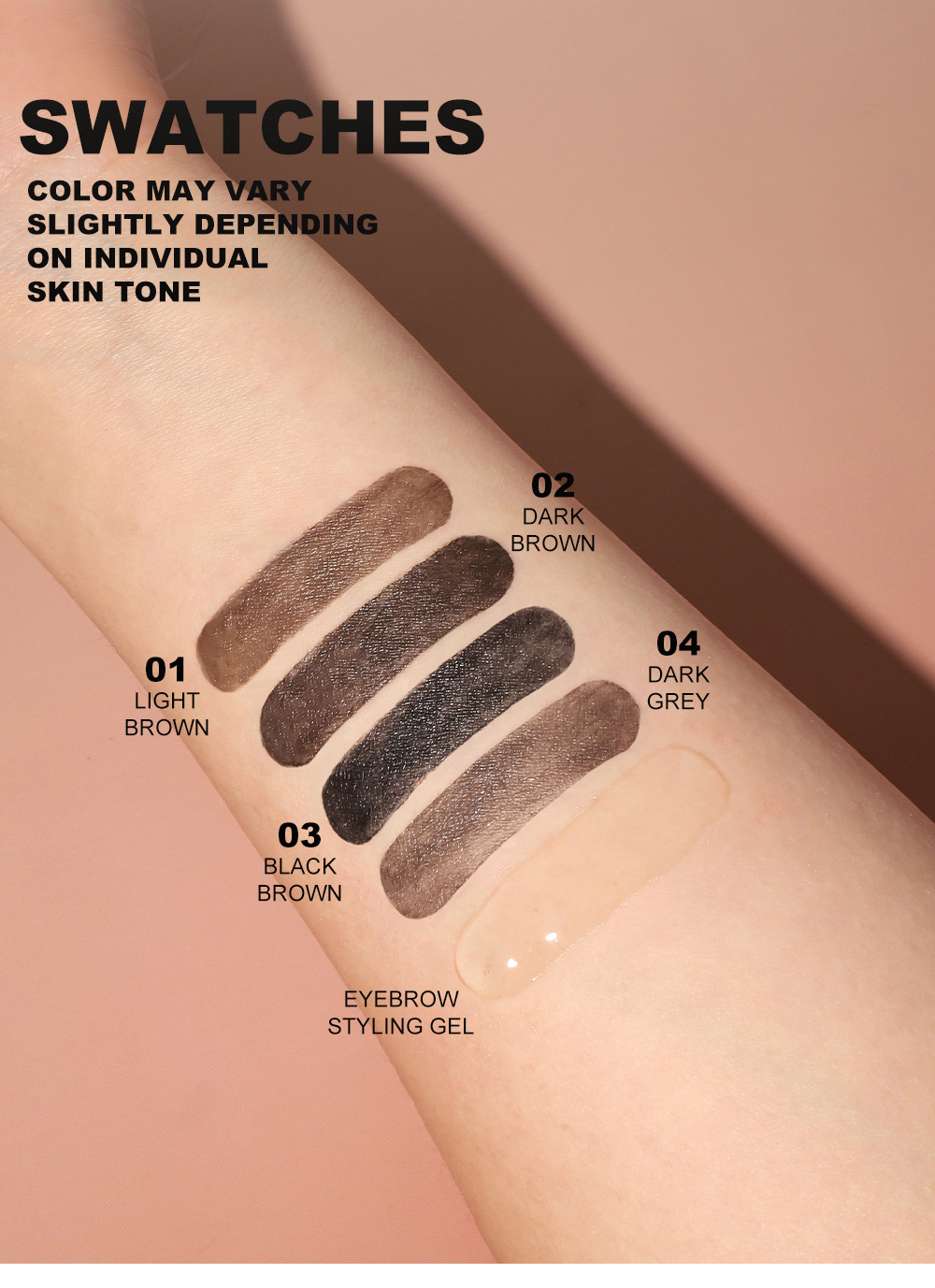 YOUNG VISION Eyebrow Dye is a three-dimensional shaping eyebrow gel that is wild and natural, and is not easy to smudge undefined