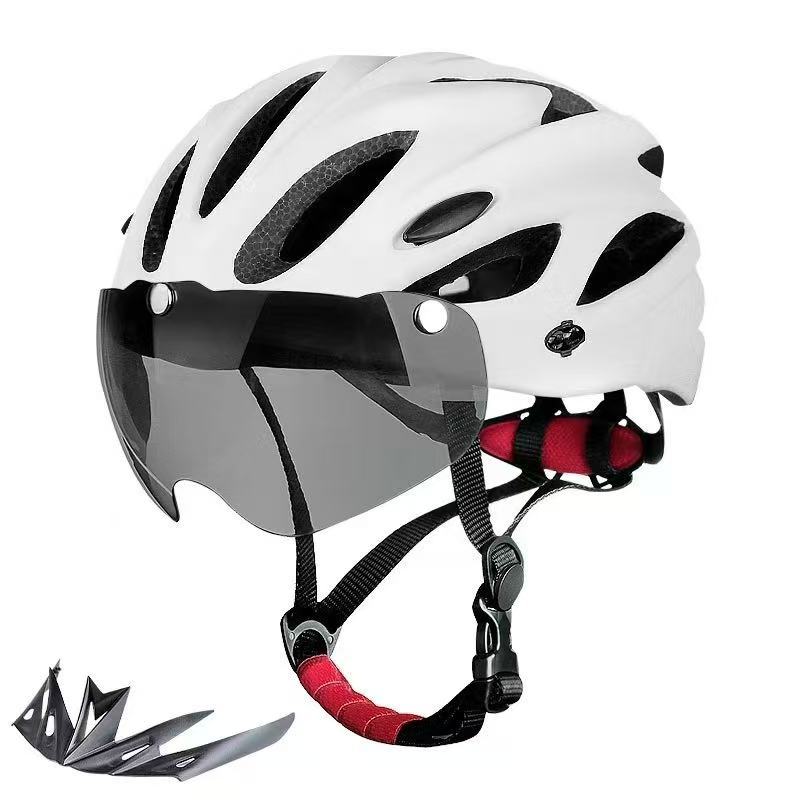 Motorcycle, Bicycle, Mountain Bike, Off-Road Helmet, Outdoor Riding Manufacturer, Magnetic Goggles with Light