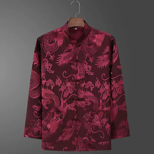 Big dragon long sleeves (top) red