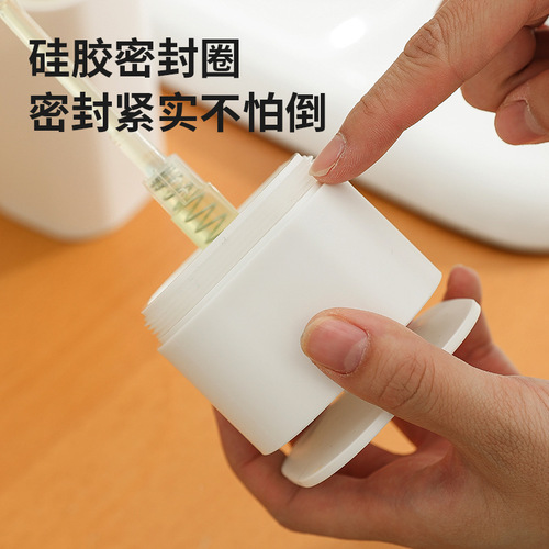 Household press storage bottle, creative bathroom hand sanitizer bottle, makeup remover press bottle, large capacity lotion bottle