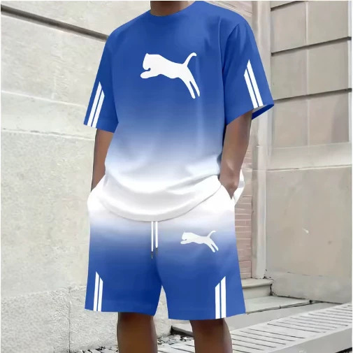 2026 Men's Short-Sleeved 3D T-Shirt Set, Polo Shirt and Shorts Set, Two-Piece Casual Fashion Sports Set 2026 Men's Short-Sleeved 3D T-Shirt Set, Polo Shirt and Shorts Set, Two-Piece Casual Fashion Sports Set