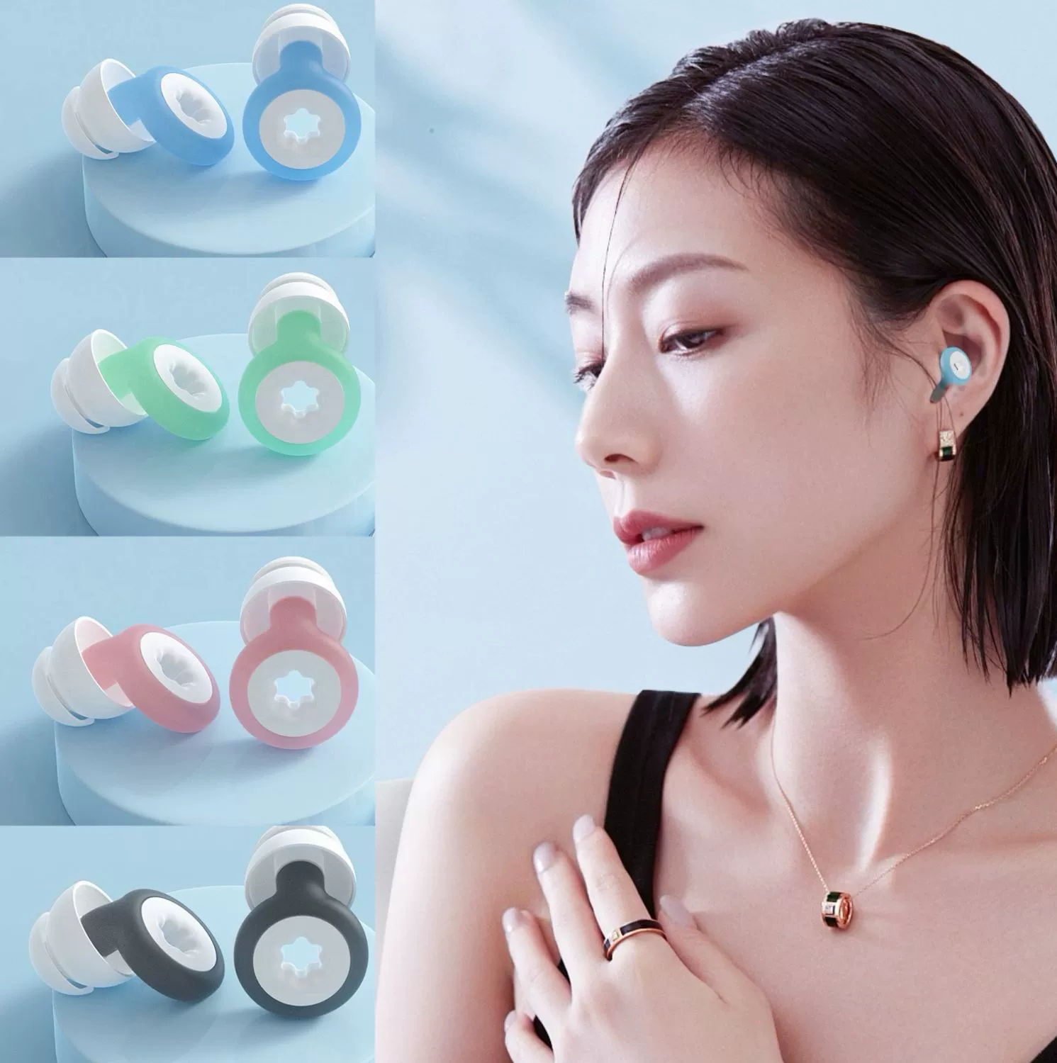 Новые силиконовые наушники для плавания водонепроницаемые наушники