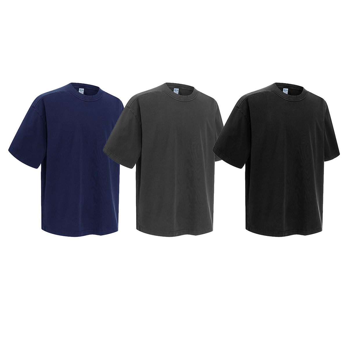 Playera Retro Desgastada para Hombre de Algodón, Transpirable y Absorbente de Sudor para Uso Casual