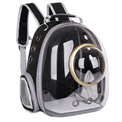 Mr. Qimeng Pet Backpack Pet Space Cabin Cat Backpack External Chest Dual Shoulder Large Space Bag