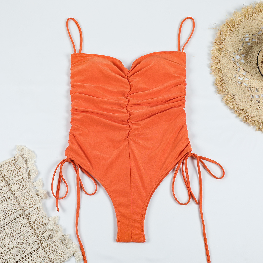 168g Weight Sleeveless Sleeve Length Nylon Fabric Type Bodysuit Tops Type 1 Piece Quantity Swimming Pool, Swimming Occasion Strap Neckline Breathable Function Skinny Fit Type Solid Color Pattern Women'S Gender Fashion Style Women's Fashion Solid Color 1 Piece One Piece 21