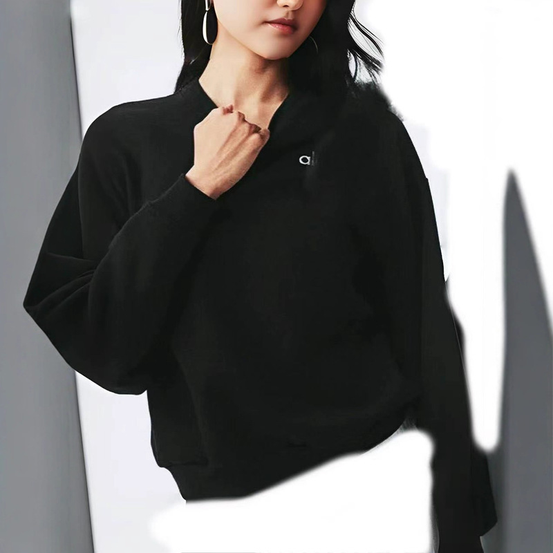 Cross-Border Autumn and Winter New Heavyweight High-Quality Alo Casual Loose Simple Sports Round Neck Sweatshirt Top Cross-Border Autumn and Winter New Heavyweight High-Quality Alo Casual Loose Simple Sports Round Neck Sweatshirt Top