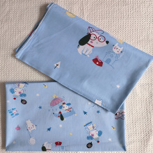 1.6米幅宽纯棉斜纹布料40布卡通布料幼儿园三件套布料儿童床品布