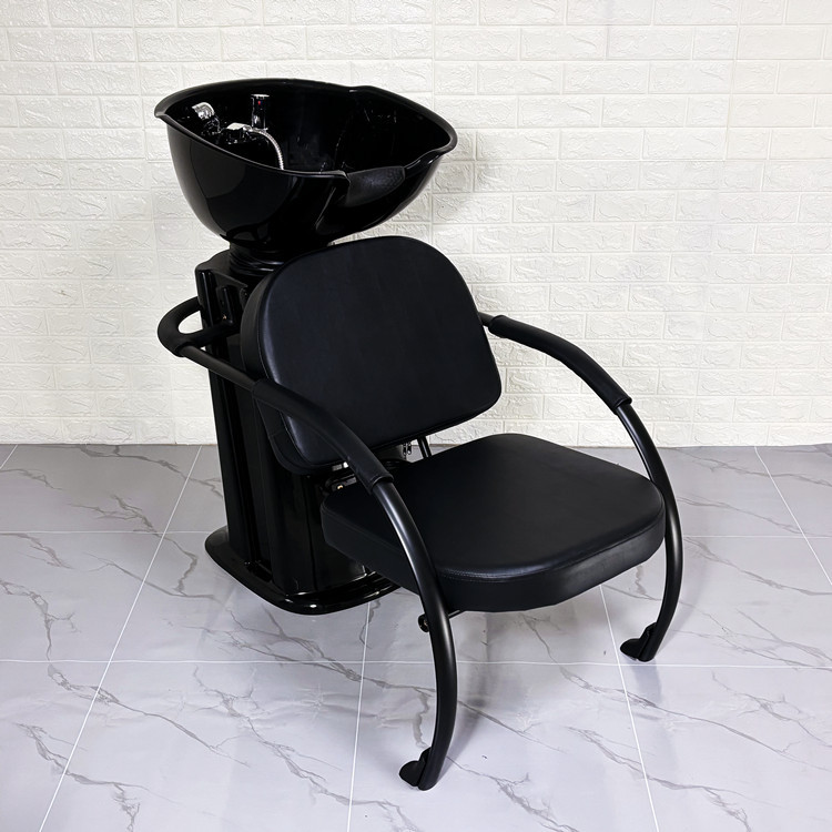 Silla de champú de moda, peluquería, peluquería, cama de champú especial, fabricante de sillas de peluquería semi-reclinadas, cama de descarga de asiento al por mayor