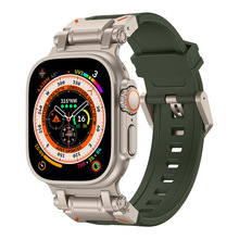 适用苹果appleiWatch s98765SE ultra手表表帯探索者机械朋克风