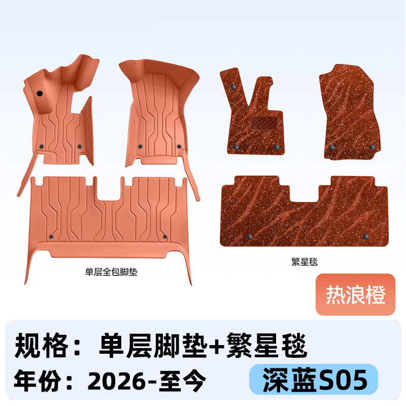 Suitable for Deep Blue S05, full-coverage floor mats, 2027 new model car interior modification, trunk mat accessories