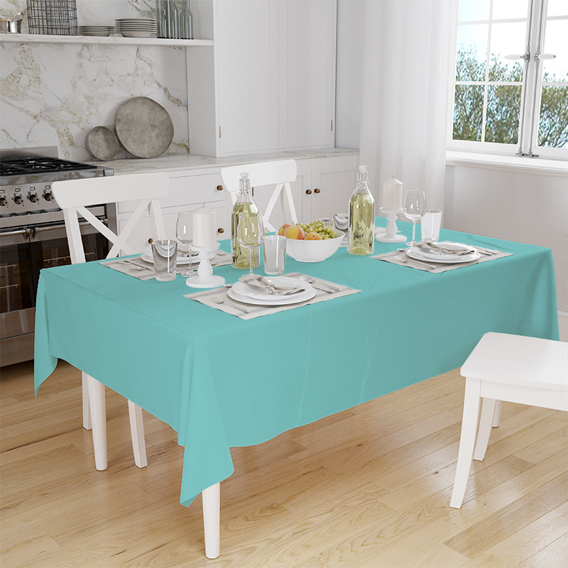 Mantel para el hogar de color sólido Mesa de comedor de lujo con luz de estilo nórdico Mantel impermeable PEVA Mantel simple de varios tamaños ecológico
