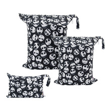 定制婴儿尿不湿收纳袋 推车衣服方巾挂袋 数码印涤纶拉链袋防尘