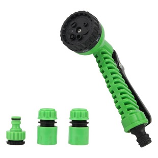 Factory supply 7 function bubble shell watering water gun water spray water spray water spray garden nozzle set household