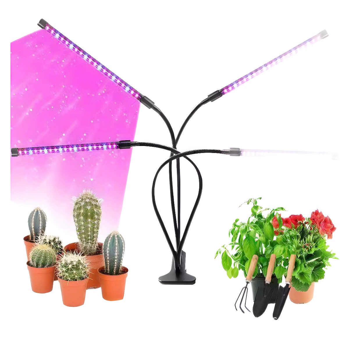 USB-зажим Растения Растения Лампа Времена Полный Спектр Многокусных Цветочных Лекарства Рассада Свет Светодиодная Лампа роста Растения