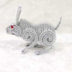 【生肖兔子模型】十二生肖兔禮品 旅遊工藝品 手工鋁線模型