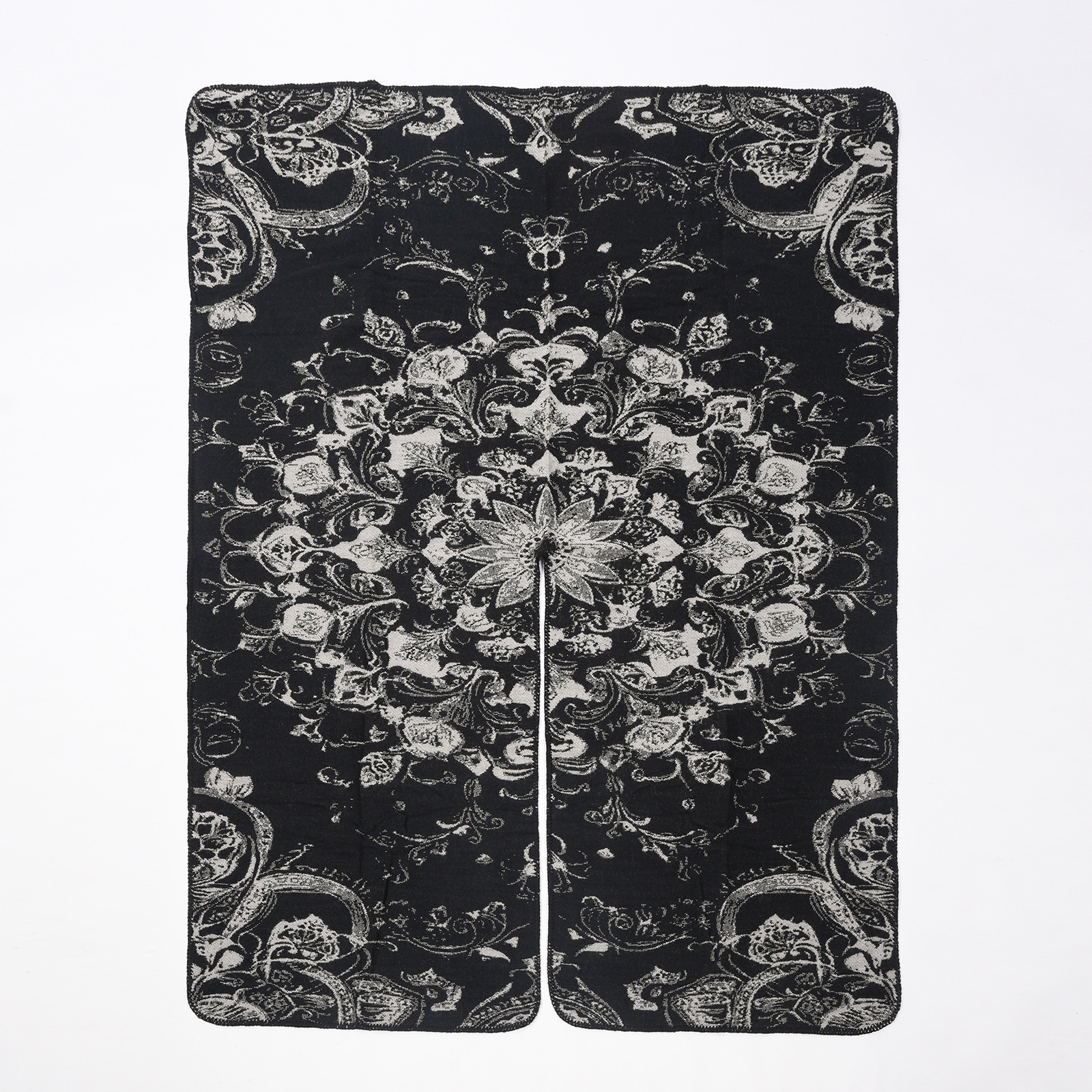Chal vintage de jacquard para mujer de falso cachemir de invierno_voghion.com