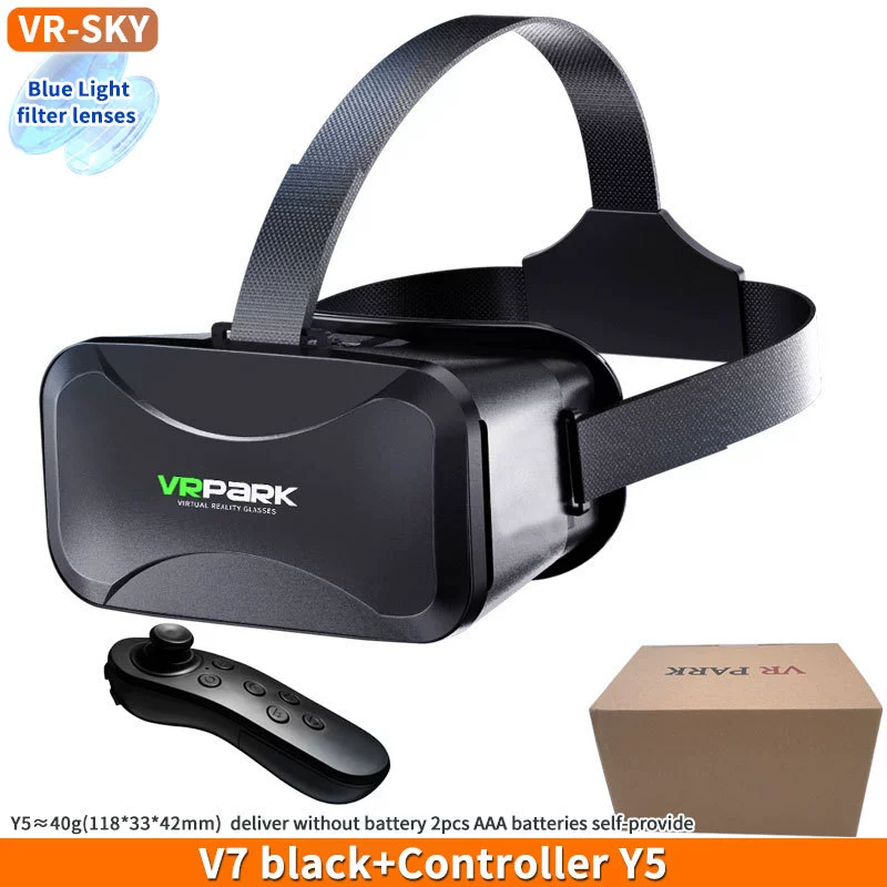 Популярные очки VRPARK Android виртуальная игра панорамная 3D кросс-бордер шлем BOX для мобильного телефона HD всё-в-одном VRV7
