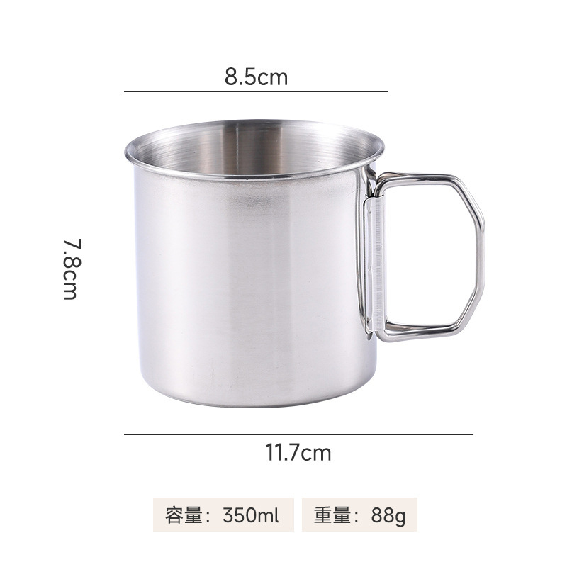 304 스테인레스 스틸 접이식 입 컵