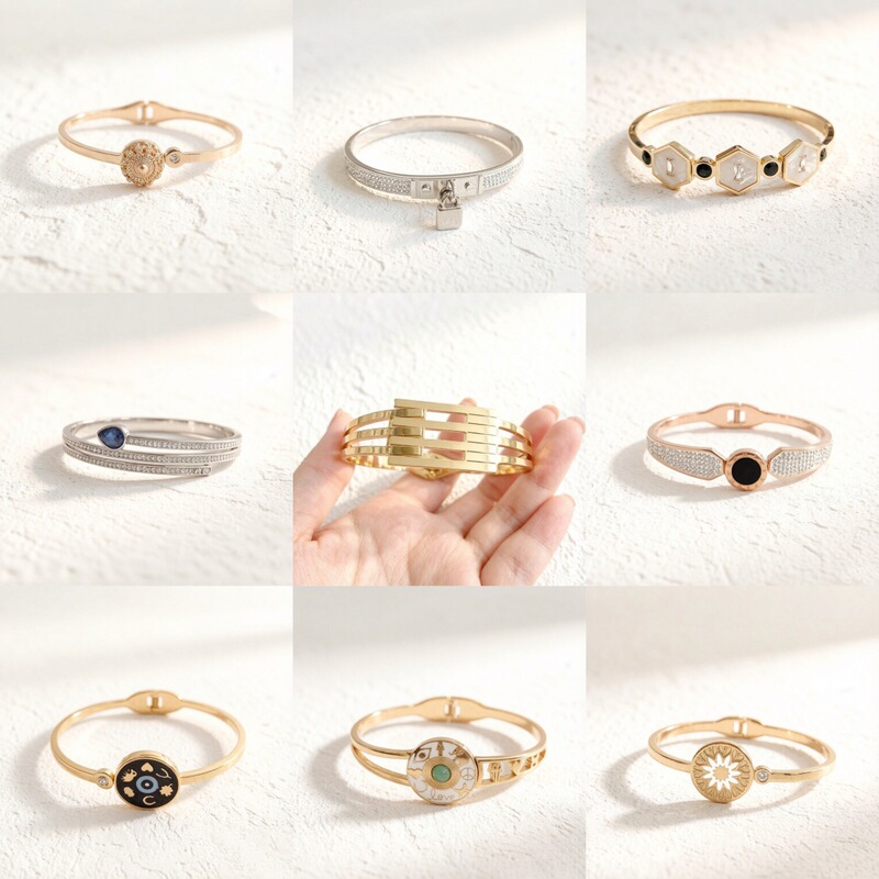 New Special Offer Fashionable Simple Versatile Trendy Stainless Steel Bracelet for Women Titanium Steel Light Luxury Bracelet Factory Direct Supply