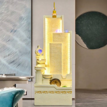 客厅流水摆件鱼缸循环水喷泉造景装饰办公室玄关乔迁新居开业礼物