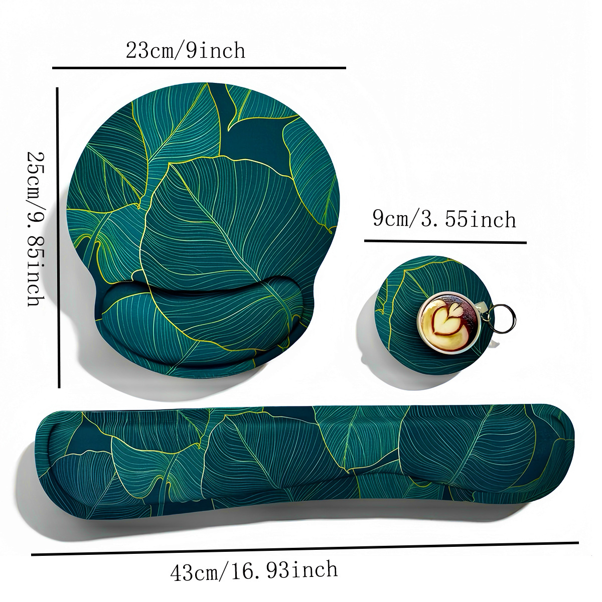 Memory Sponge Wrist Mouse Hand Bracket Set Wrist Bracket Anti-Deslizante Teclado Bracket image 18