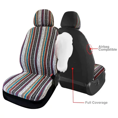Ethnic Cloth Car Seat Cover: Seat cushion, seat cover