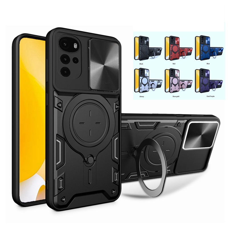Rugged Phone Case With Ring Bracket For Moto Edge 40 Pro And G73_voghion.com