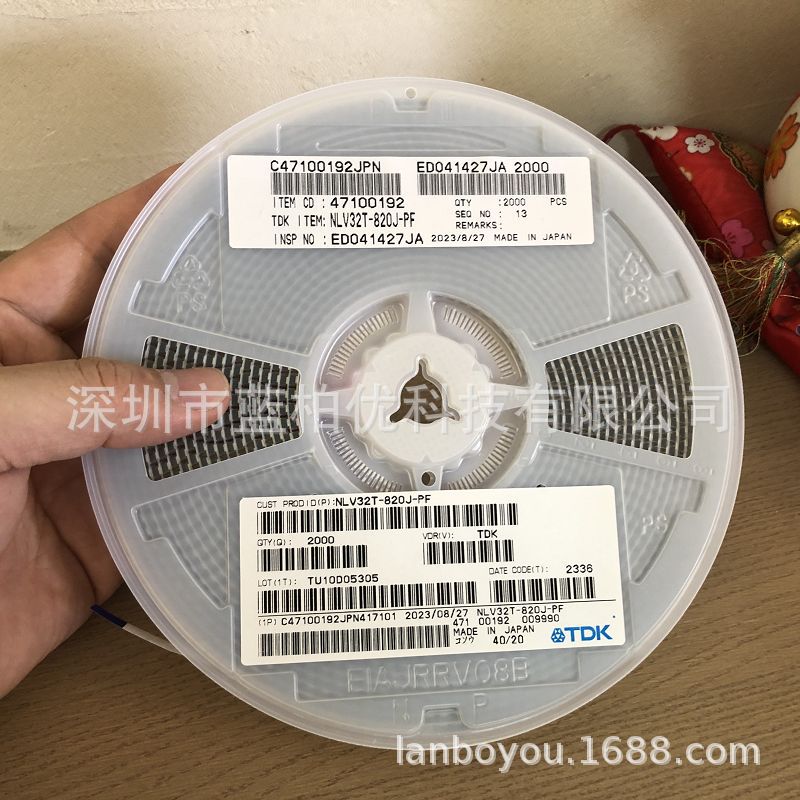 TDK原装正品 1210贴片电感 绕线电感 1210 82UH NLV32T-820J-PF