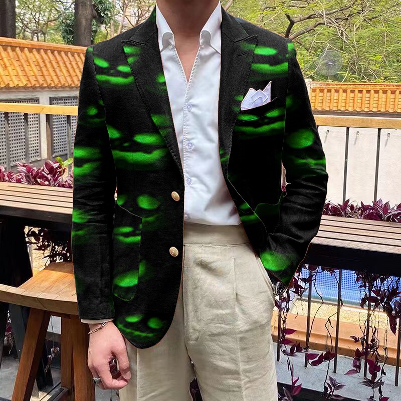 Men's casual festive clothing, personalized retro slim-fit suits, men's jackets and tops with unique designs, other custom orders Men's casual festive clothing, personalized retro slim-fit suits, men's jackets and tops with unique designs, other custom orders