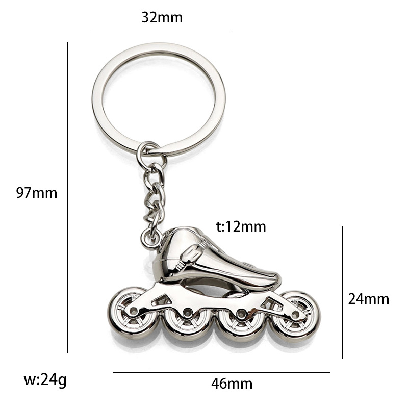 Invierno esquí llavero nieve atletas colgante trineos competencia competitiva pequeño regalo deportes reunión llavero