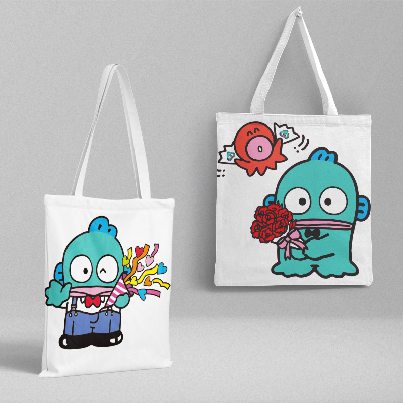 Bolsa de lona Sanli Gull pequeña fresca y simple estilo ins versión coreana hermosa bolsa de hombro bolsa de compras portátil al por mayor