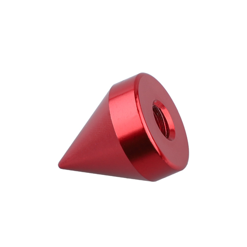Car M6 Screws, Car License Plate Frame, 10 Pieces of Aluminum Alloy Pointed Nuts, Car License Plate Frame Fixing Screws