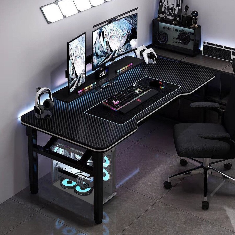 Light Luxury Computer Desk, Modern Gaming Desk, Home Foldable Desk, Portable Folding Table, Simple and Economical Office Desk Light Luxury Computer Desk, Modern Gaming Desk, Home Foldable Desk, Portable Folding Table, Simple and Economical Office Desk