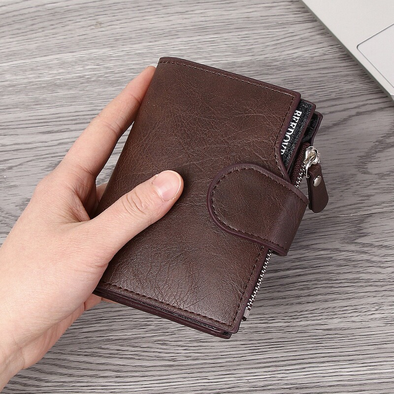 2024 spring new cross-border hot sale business men's short wallet large capacity multi-card wallet credit card holder