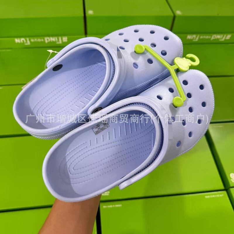 CROriginal Classic Perforated Couple's Celebrity Non-Slip Sandals Flat Slippers Wholesale CROriginal Classic Perforated Couple's Celebrity Non-Slip Sandals Flat Slippers Wholesale