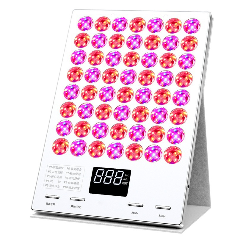 Dispositivo de Mascarilla Facial Hidratante, Blanqueadora, Aclaradora de Manchas, Reparadora de Barrera Cutánea, Antienvejecimiento y Reafirmante, Dispositivo de Rejuvenecimiento Facial con Fotones, Dispositivo de Belleza con Panel de Luz Grande