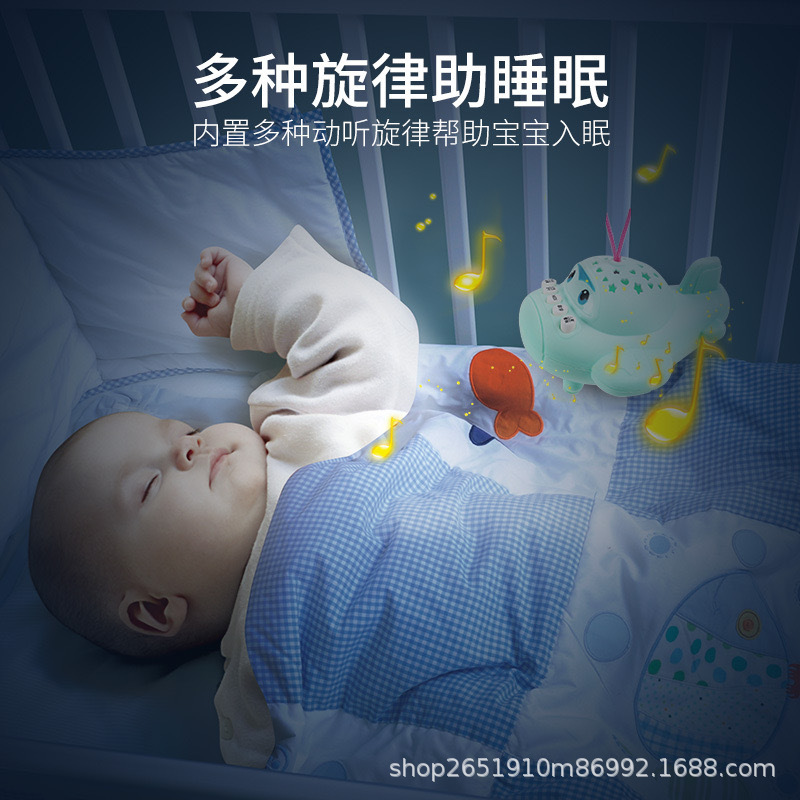 Juguetes de proyección de aviones infantiles con campana de cama multifuncional de control remoto, marco de ejercicios con juguetes de acertijo