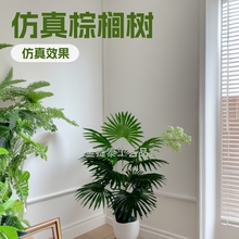 跨境爆款仿真花棕榈树扇叶蒲葵大把束紫色万圣圣诞节家居装饰