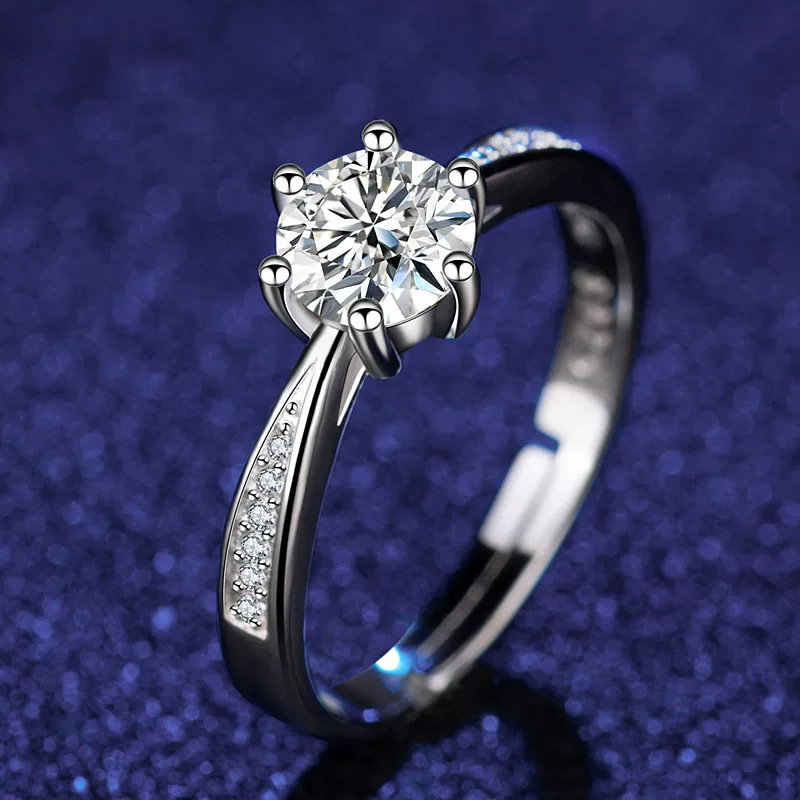 Classic wedding ring, direct factory sales, one carat, wholesale