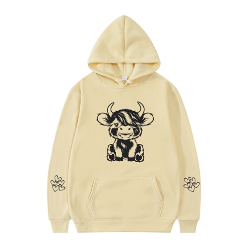 Cross-border Amazon Ghost Bull Hoodie Spring and Autumn Season Hooded Sweatshirt Casual Men and Women's Outfit Original Factory Dropshipping One Piece