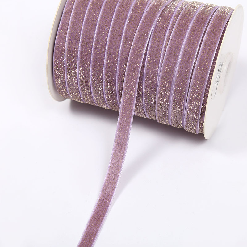 Golden Star Point clip de cinturón de terciopelo de seda dorada de terciopelo de una sola cara accesorios de ropa de una sola cara cinta decorativa pequeña orden se puede arreglar