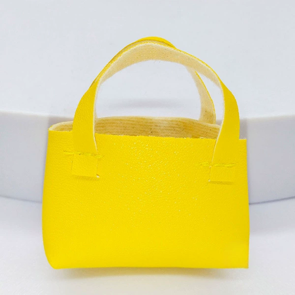 Yellow Hand -lifted small leather bag