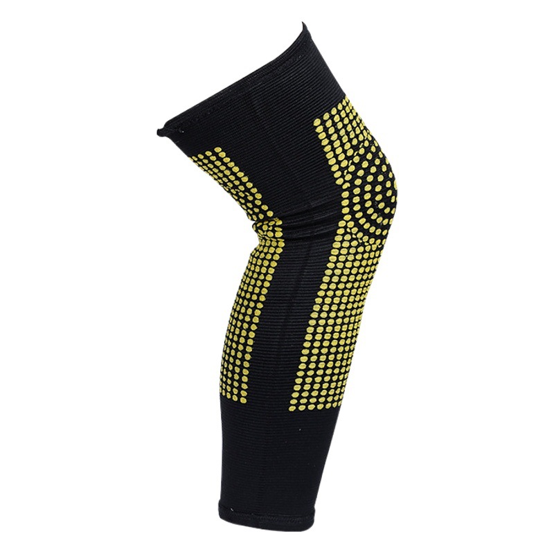 Extended autumn and winter Wormwood kneecap warm heat storage cycling sports kneecap cover men and women leggings supplies